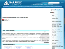 Tablet Screenshot of garfieldinds.com